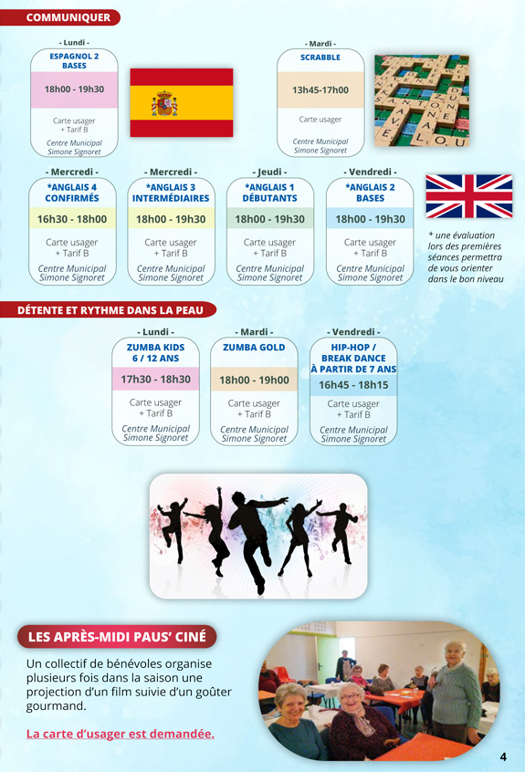 Les Clubs - Centre Socioculturel Simone Signoret 