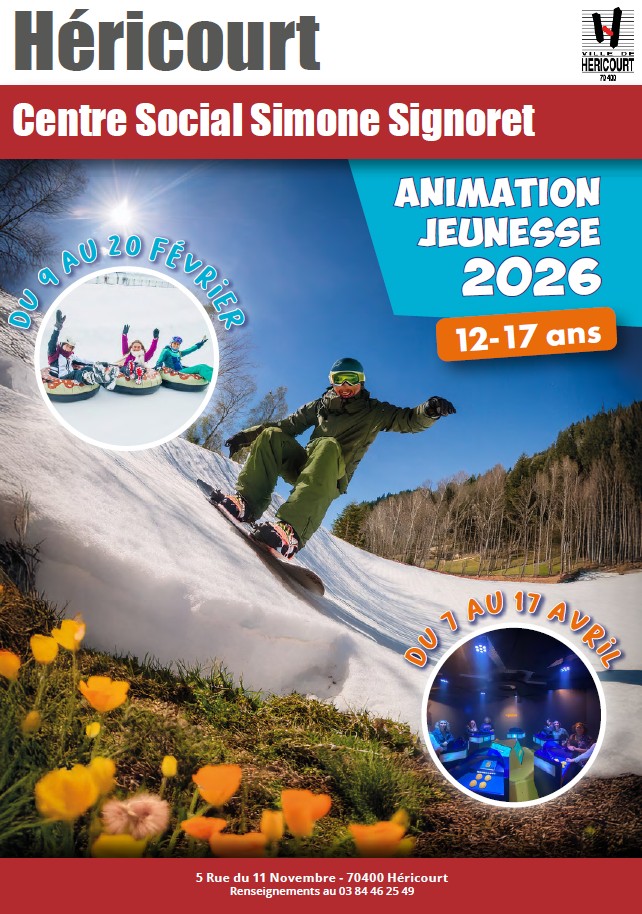 ANIMATION JEUNESSE FEVRIER et AVRIL 2026
