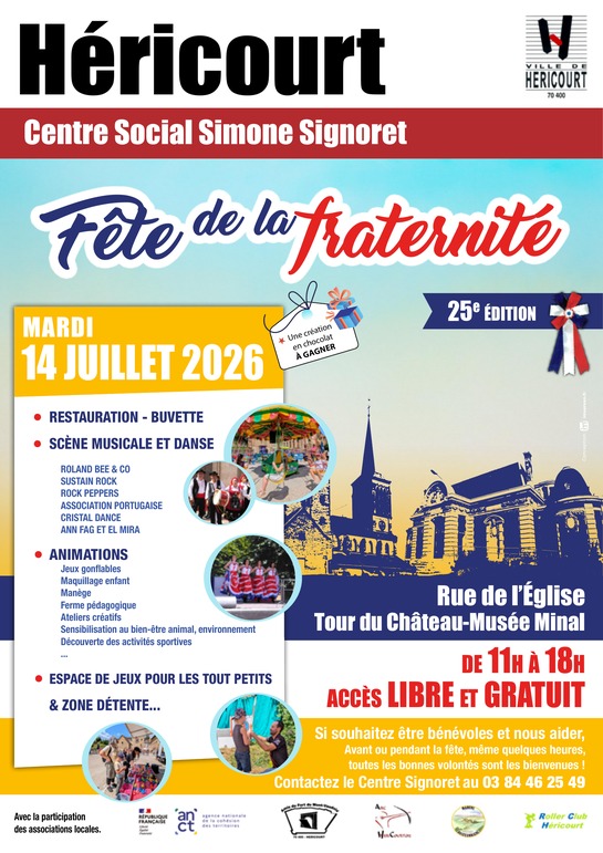 FETES DE LA FRATERNIT&Eacute; - 14 Juillet 2026