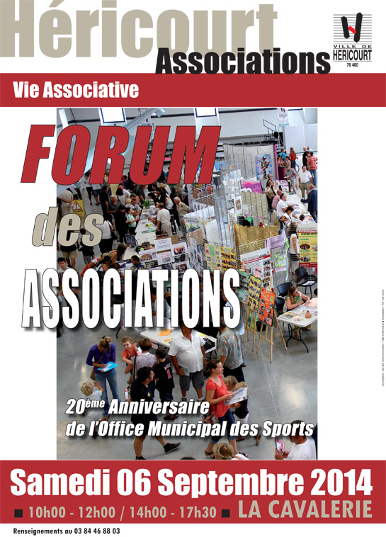 Samedi 6 Septembre : Forum des Associations