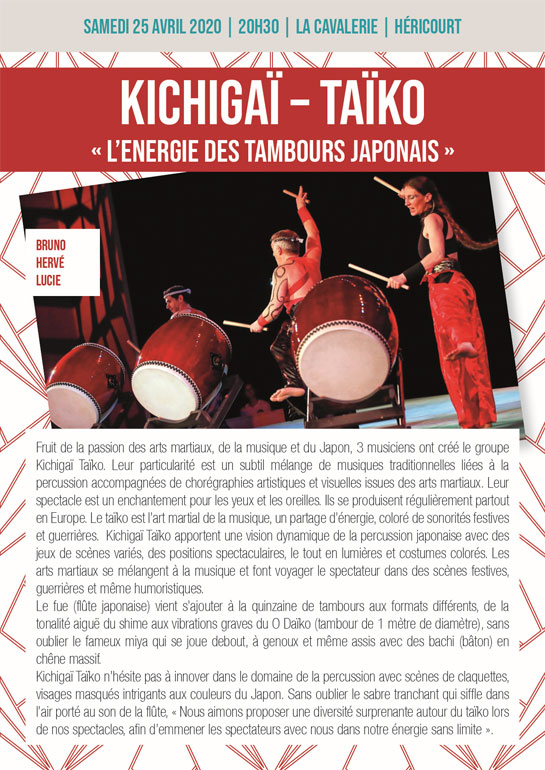 Samedi 25 Avril 2020 : KICHIGAÏ - TAÏKO