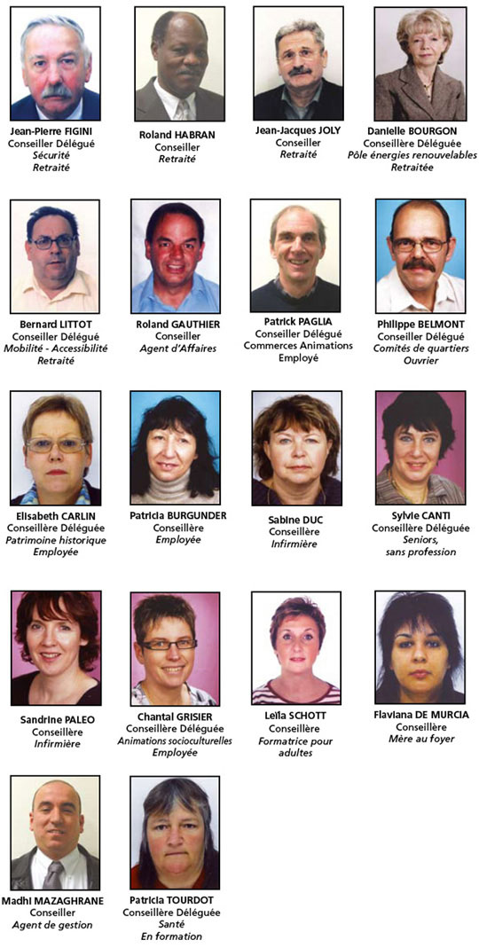 Les conseilliers municipaux de la majorit&eacute;